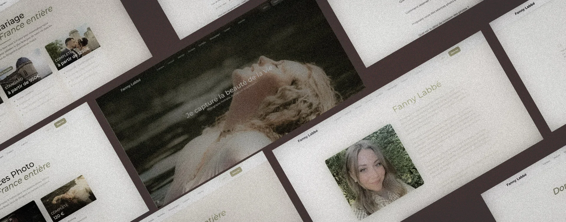 Réalisation du site web de Fanny Labbé, Photographe indépandente en Dordogne